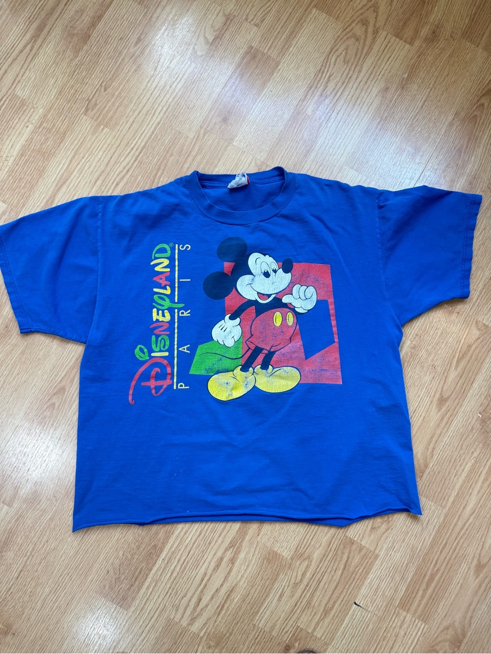 Disney Blue Mickey Mouse Disneyland Paris Graphic Tee